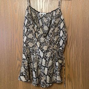 Snakeskin tank top